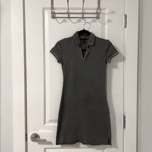 Tommy Hilfiger Logo Polo Dress In Grey, Size: Xs